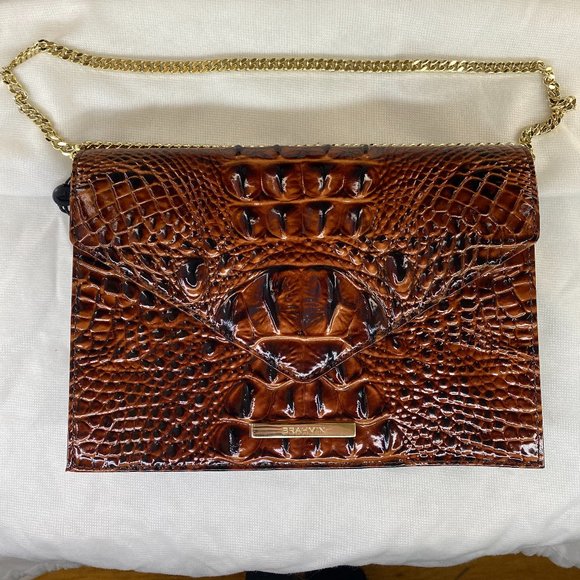 Borsa a tracolla Brahmin tostato mandorla o pecan Melbourne borsa